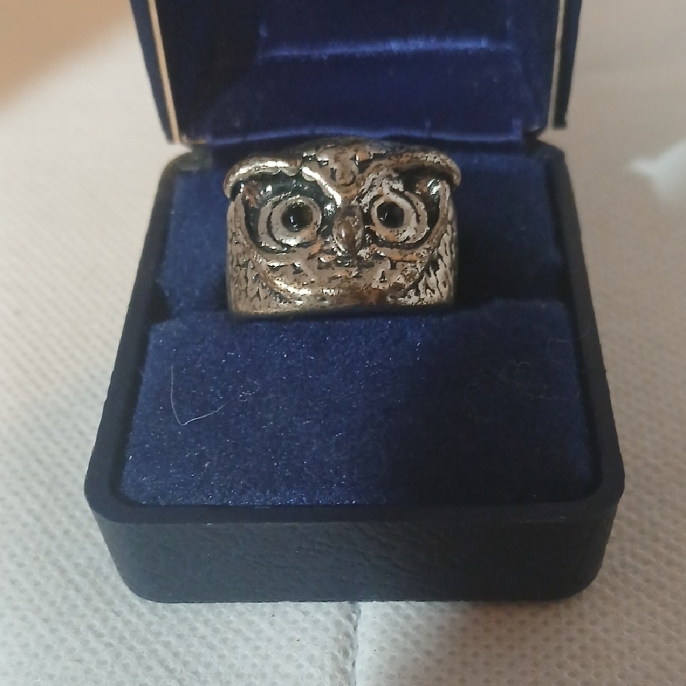 Silver Owl Ring Vintage - Picture 3 of 6